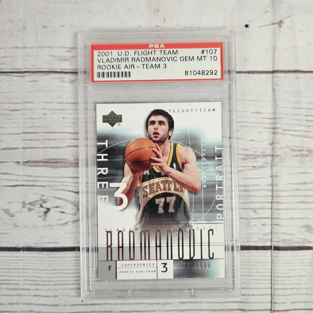 2001-02 Upper Deck Flight Team #107 Vladimir Radmanovic 285 /500 PSA 10 MINT